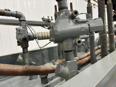 40 TON X 36" X 94" AIRAM 4 POST PNEUMATIC CUTOFF PRESS: STOCK #22485