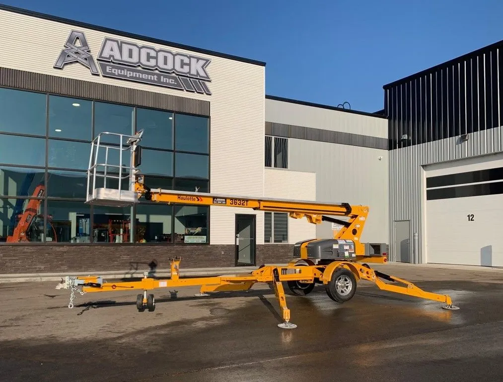New | in-Stock 2026 HAULOTTE 3632T TOWABLE TELESCOPIC BOOM LIFT Towable Boom Lifts Alberta CA | Adcock Equipment #1418073
