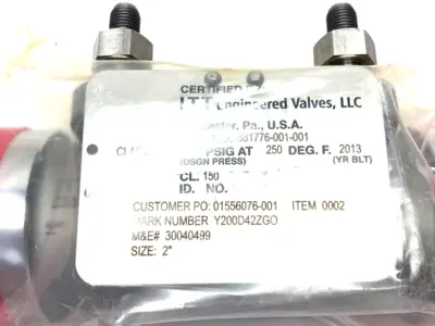 New | in-Stock ITT Y200D42ZGO Valves/Fittings Michigan US | Maverick Industrial Sales #1397708