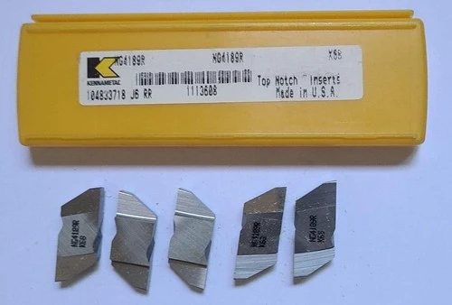 5 Pcs Kennametal NG 4189R K68 Grooving Carbide Inserts Lathe Top Notch New USA
