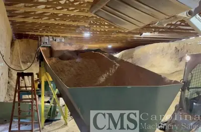 USED CUSTOM BUILT FLUID BED DRYER FOR SHAVINGS, SAWDUST & HEMP PRODUCTS