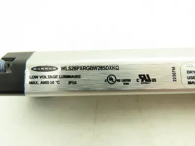Banner WLS28PXRGBW285DXKQ LED Strip Light Bar IO-Link 285mm 18-30VDC Multi-Color