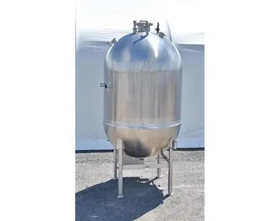 Used Hamilton 500 Gallon Jacketed Tank (Kettle), Full Vacuum / Evaporator