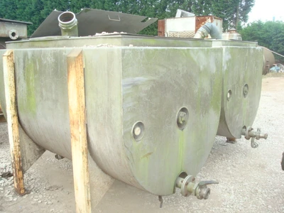 1300 L S/S Jktd Paddle Trough Mixer