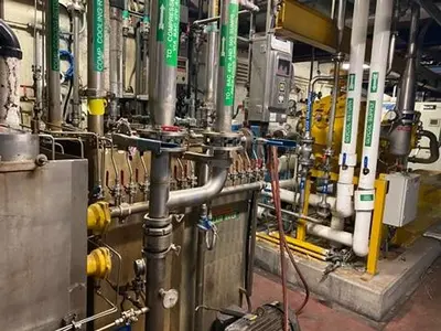 Compressor Room with Wittemann Hasselberg CO2 Packaged & Haffmans