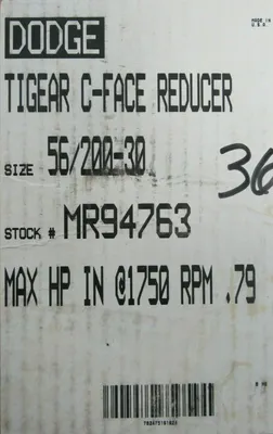 NEW DODGE MR94763-BBK-BD SPEED REDUCER 56/200-30 MR94763BBKBD