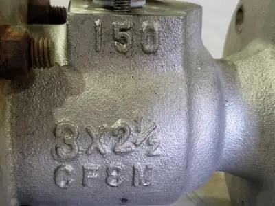 3" x 2-1/2" Class 150 Ball Valve