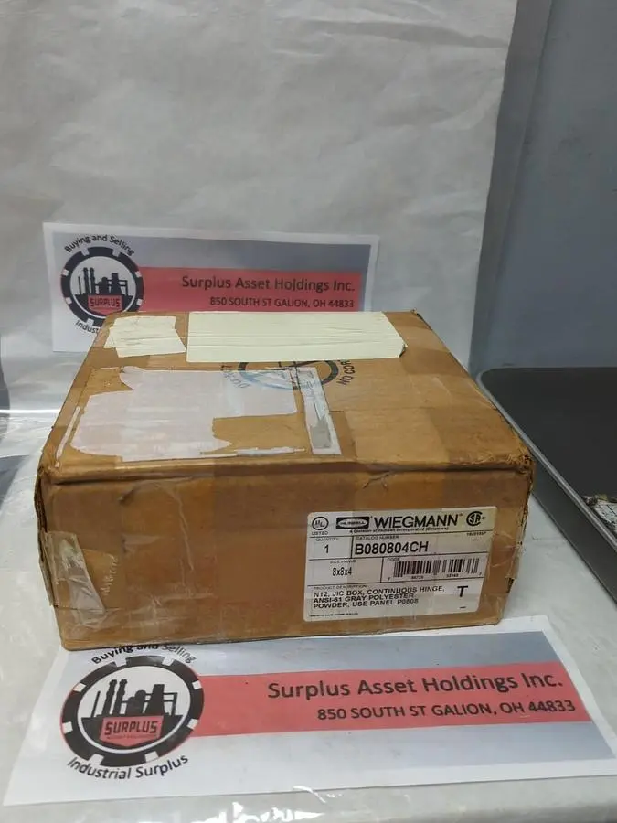 New | in-Stock WIEGMANN B080804CH Miscellaneous Equipment (Electrical & Power) | Surplus Asset Holdings #1197309
