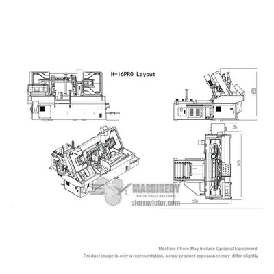 JLH H-16PRO Horizontal Bandsaws Auto | Sierra Victor Industries (5)