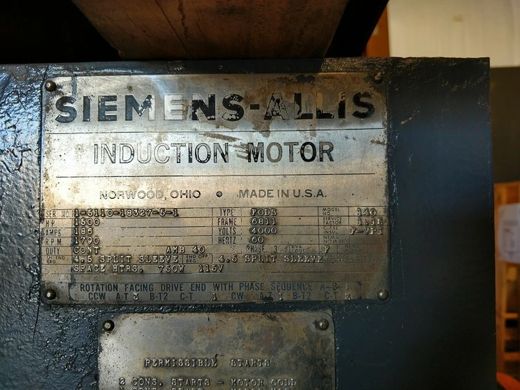 Used SIEMENS-ALLIS _UNKNOWN_ A.C. Motors Colorado US | Rogers Equipment Sales #1274015