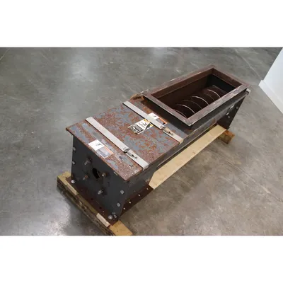 Used 12" Dia. X 5' long Carbon Steel Screw Auger Feeder [PART]