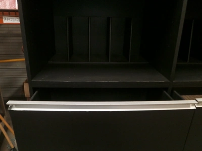 Custom Black Design Workbench Design Furniture. Re-purpose  60"X24"X 80"  wheels
