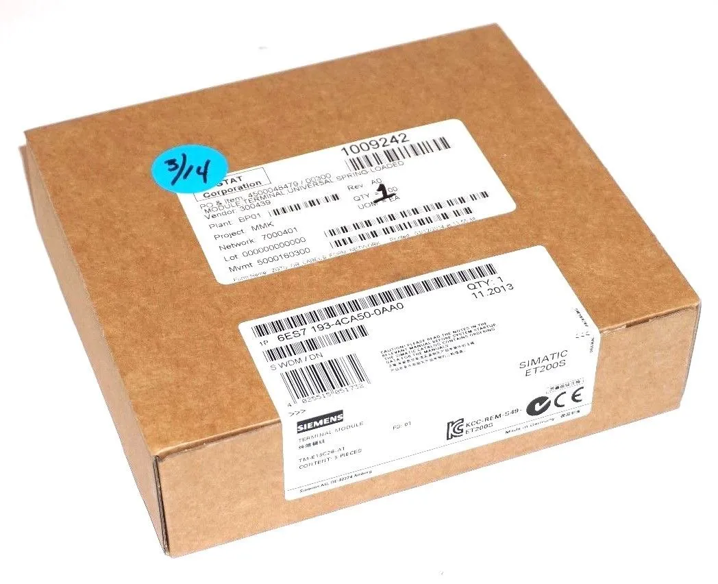 NEW SIEMENS 6ES7-193-4CA50-0AA0 UNIVERSAL TERMINAL MODULE 6ES71934CA500AA0