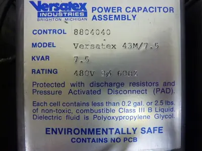 USED VERSATEX INDUSTRIES CONTROL306