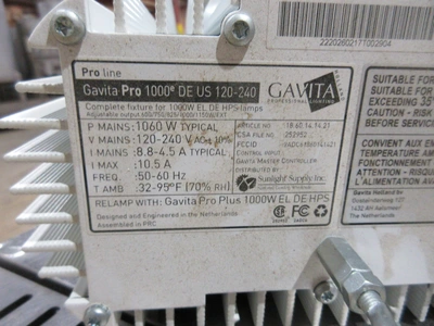 USED GAVITA PRO 1000