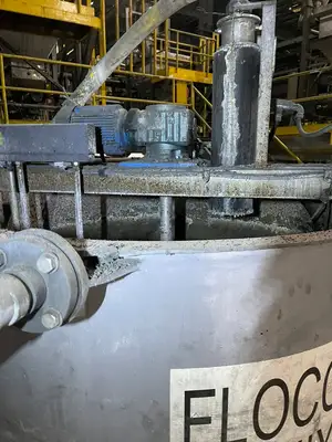 Stainless Steel Bulk Super Sack Bag Unloader w/ Dust Collector & Push Control