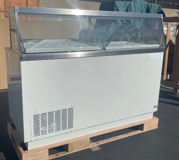 171-0086 68” Self Contained Ice Cream Dipping Cabinet