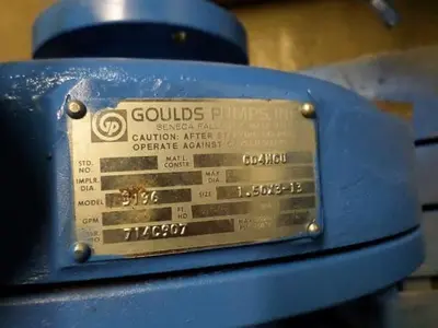 Goulds 3196 1-1/2x3x13 pumps