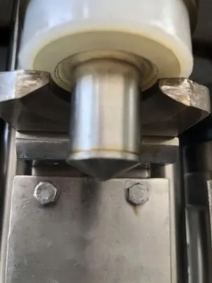 USED 2014 ZHANG J IAGANG, BEIJING CHINA TRI-BLOCK 40 VALVE BOTTLE RINSER, FILLER, CAPPER