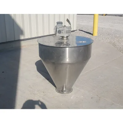 Used 15 Cu. Ft. Stainless Steel Hopper with 3/4HP Agitator