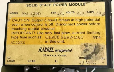 Used HARREL PM-230D Misc Electrical & Power Parts Ohio US | Surplus Asset Holdings #1237582