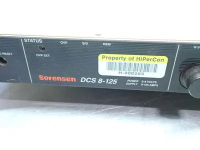 Used SORENSEN DCS8125 Power Supplies Ohio US | HGR 24 #941895