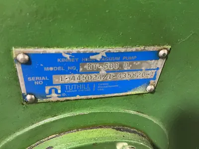 Used KINNEY KT500 D Pumps Ohio US | HGR 24 #1566922