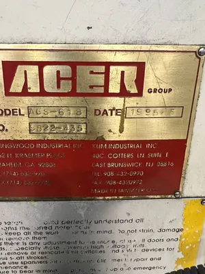 1995 ACER SUPRA-618 Grinders, Surface, Recip Table, Horizontal Spindle | Universal Press & Machinery (UPM) (2)