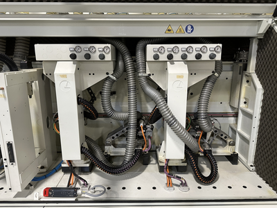Stefani Evolution SSB Double-Sided Edgebander w/ Mahros Automatic Vacuum Loading & Unloading