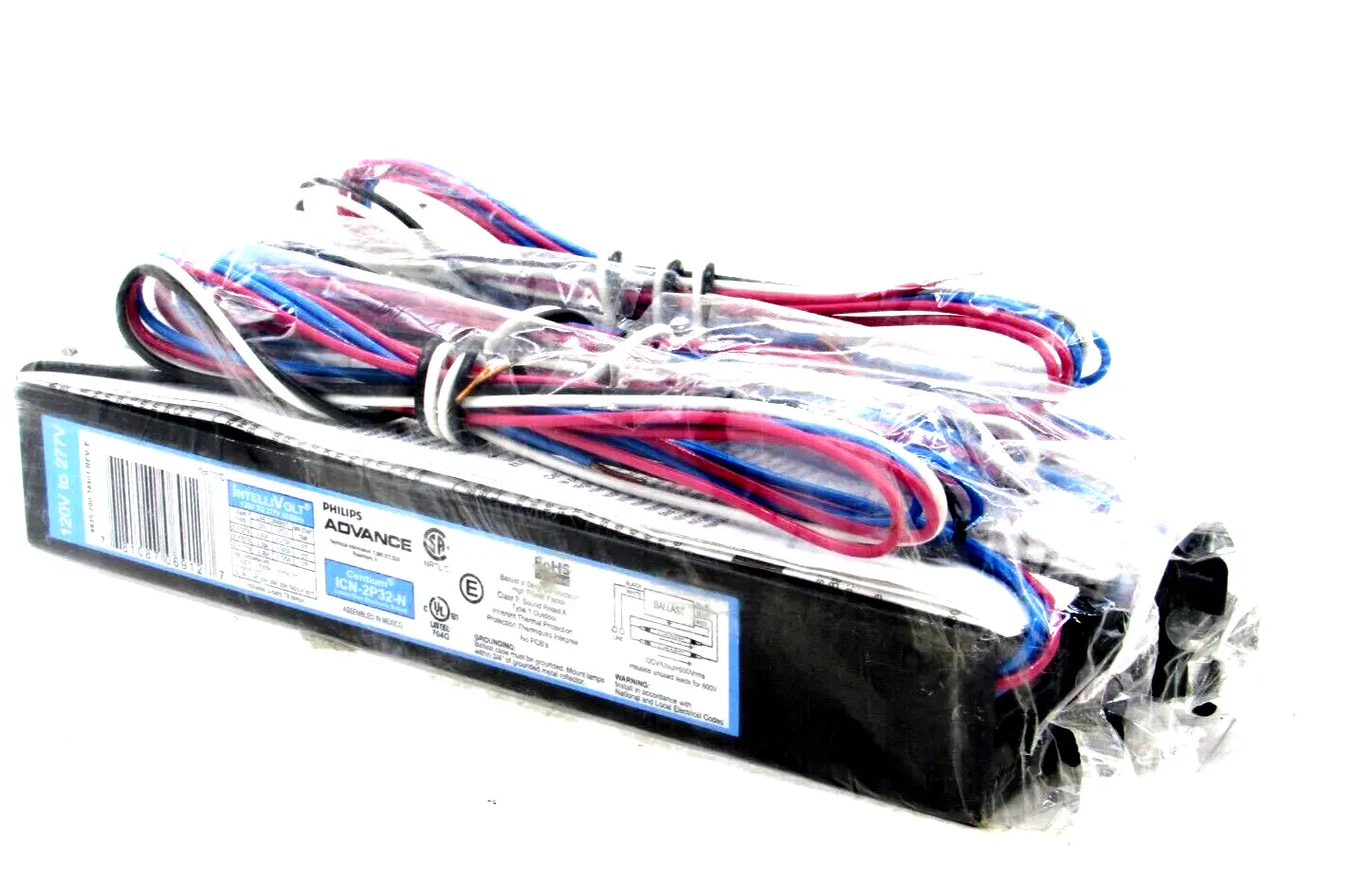 NEW LOT OF 3 PHILIPS ADVANCE ICN-2P32-N BALLAST ICN2P32N