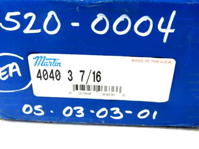 NEW MARTIN 4040-3-7/16 TAPER LOCK BUSHING 40403716