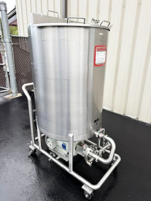 W.M. Sprinkman Single Tank Portable CIP Cart
