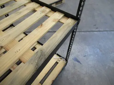 Adjustable Black Metal Frame Built to Fit Onto Pallets - Perfect for Projects