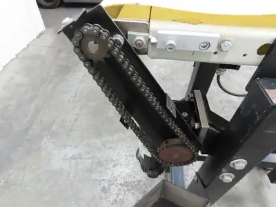 QC Industries 200x900mm Belt Conveyor on Casters 120V Variable Speed 7-80FPM