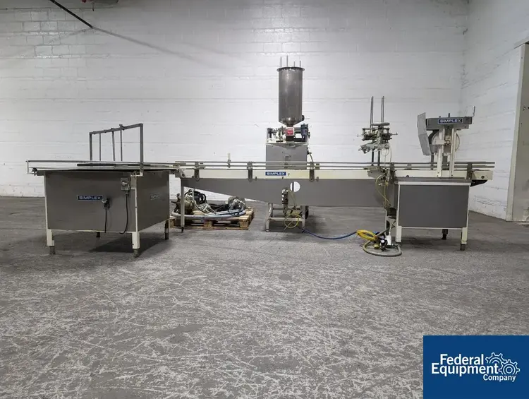 Used Simplex Simplex Single Head Piston Filling Line Liquid Fillers Ohio US | Federal Equipment Company #128711