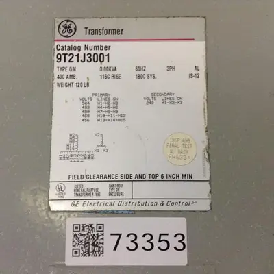 USED GENERAL ELECTRIC / GE 9T21J3001