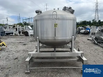 USED Cherry-Burrell 650 Gal Cherry Burrell Receiver Tank, 316 S/S, 20#