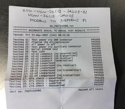 MicroGate / Siemens P1 Interface To Modbus UGW-S6C13–S4G03 Loc.3A