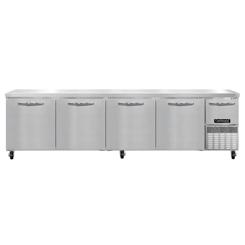 Continental RA118N 118" Worktop Refrigerator W/ (5) Sections, 115v