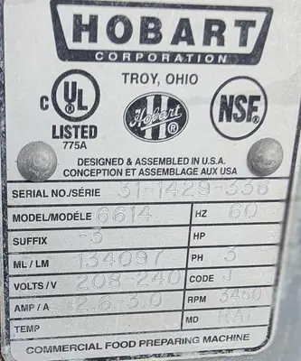 USED HOBART 6614