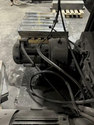 44" x 144" GRAY DOUBLE SIDED PLANER MILL. STOCK #0134825