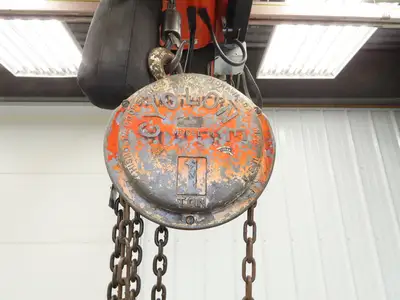 CM Model M Cyclone 1 Ton 2000Lb Manual Chain Fall Hand Hoist 39' Lift
