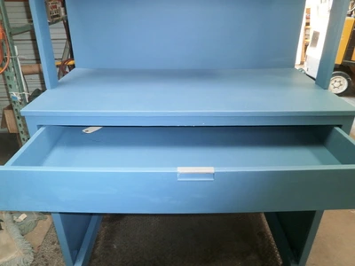 Custom Turquoise / Light Blue Design storage Workbench Design Furniture