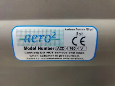 Aero² A2D-160-V 120psi (8bar) Pneumatic Actuator. 6C-21