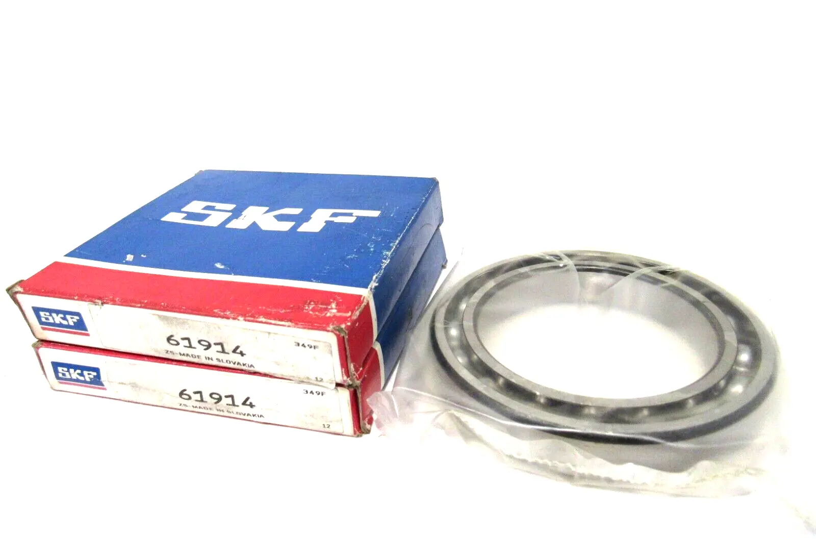 LOT OF 2 NEW SKF 61914 BALL BEARINGS