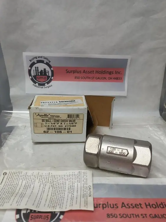 New | in-Stock APOLLO 62-106-01 Pump & Valve Parts Ohio US | Surplus Asset Holdings #1237430