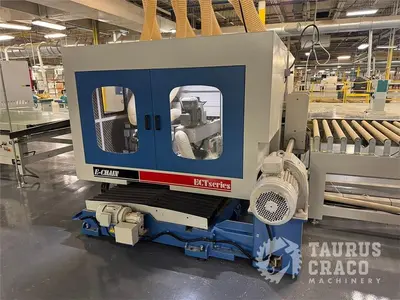 Used 2019 E-CHAIN ECT-48S ANGULAR DOUBLE END-TENONER LINE Woodworking Tenoners Ontario CA | Taurus Craco Machinery Inc #1314188