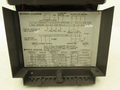 Fuji Electric FVR G7S AC Inverter Drive 200-230VAC 3ph In 230V 0.2-400Hz Out