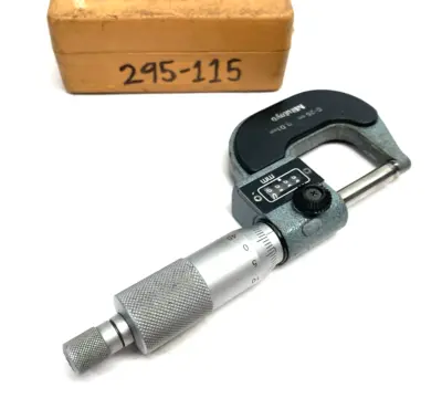 Used Mitutoyo Mechanical Counter Spherical Face Micrometer 0-25mm 0.01mm Grad Micrometers Michigan US | Maverick Industrial Sales #1514616