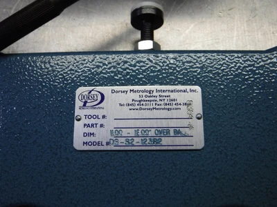 Dorsey 11-12" Over Ball SSG Dial Snap Gage DS-S2-12382 (LOC1179A)